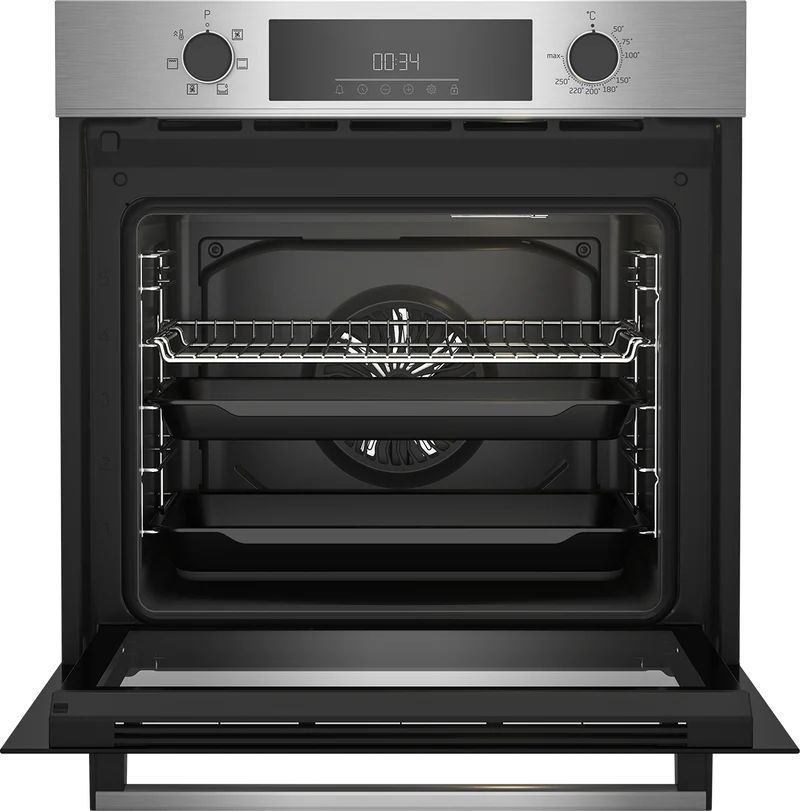 Horno - Beko BBIE12300XD, Multifunción, Hidrólisis, 72 l, 59.4 cm, Función vapor, Inox