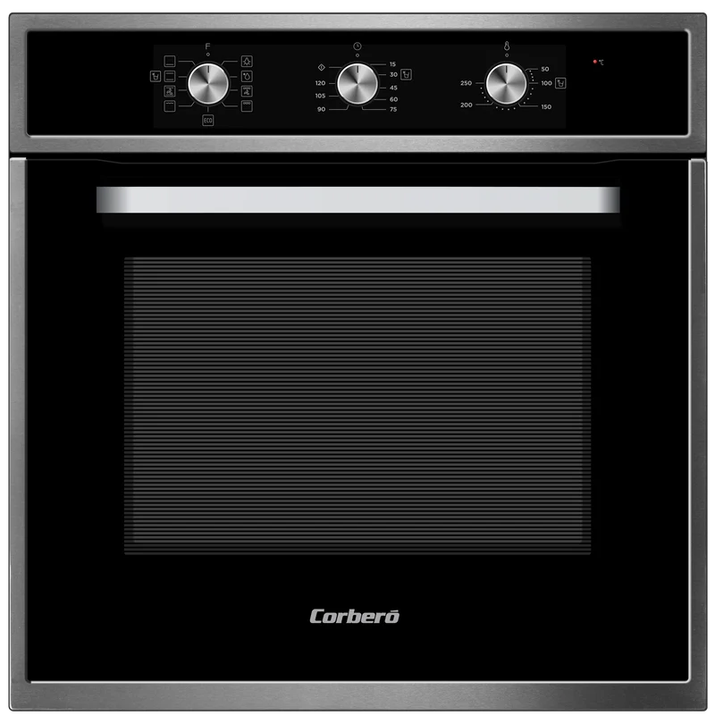 Horno Corbero CCHM703X, Multifunción.8, 65L, A, Negro cristal