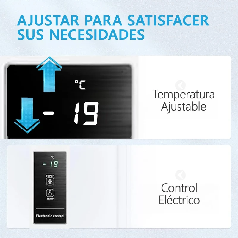 MIDEA Arcon Congelador Pequeño Horizontal de 198L, Motor Inverter, Silencioso 39dBA, Bajo Consumo, Blanco [Clase de eficiencia energética E]