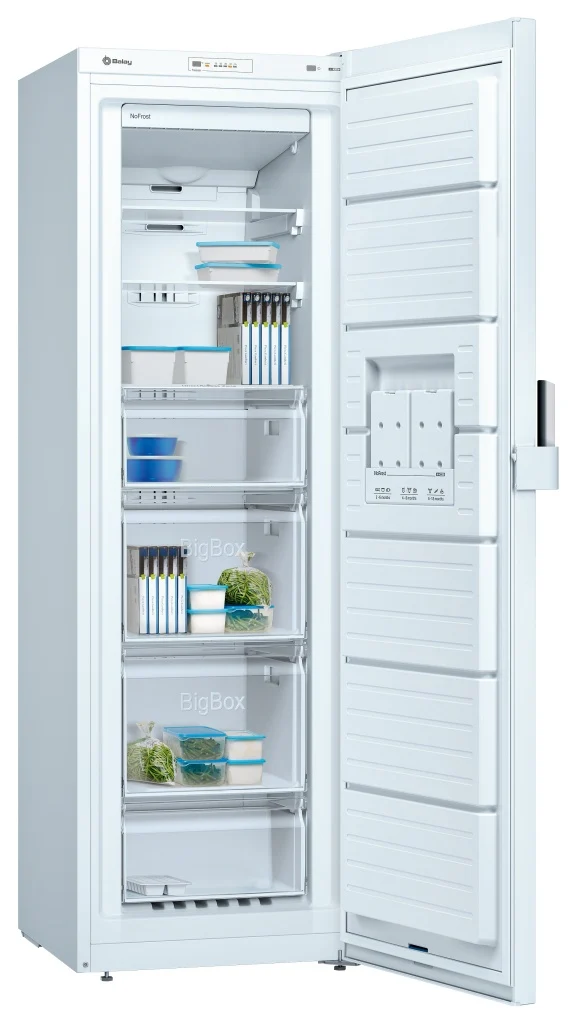 Congelador Vertical Balay 3GFE563WE, 186X60CM, F, NoFrost, B