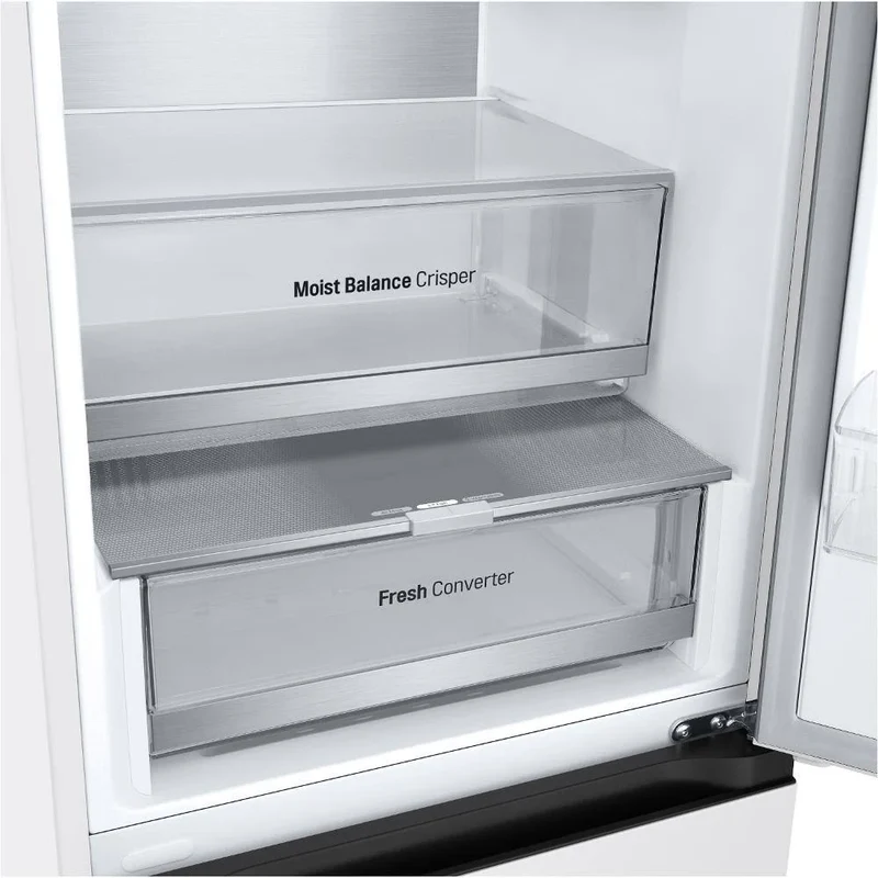Frigorífico Combi LG GBV5140CSW, No Frost, 186 cm, 344 L, 5 Cajones, Eficiencia C - Blanco