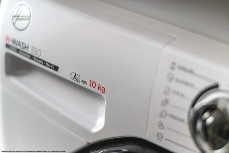 LAVADORA HOOVER H3WPS6106TAMBS - 10 kg, 1600 rpm, clase A-10%, programa vapor, 78 dB, blanca
