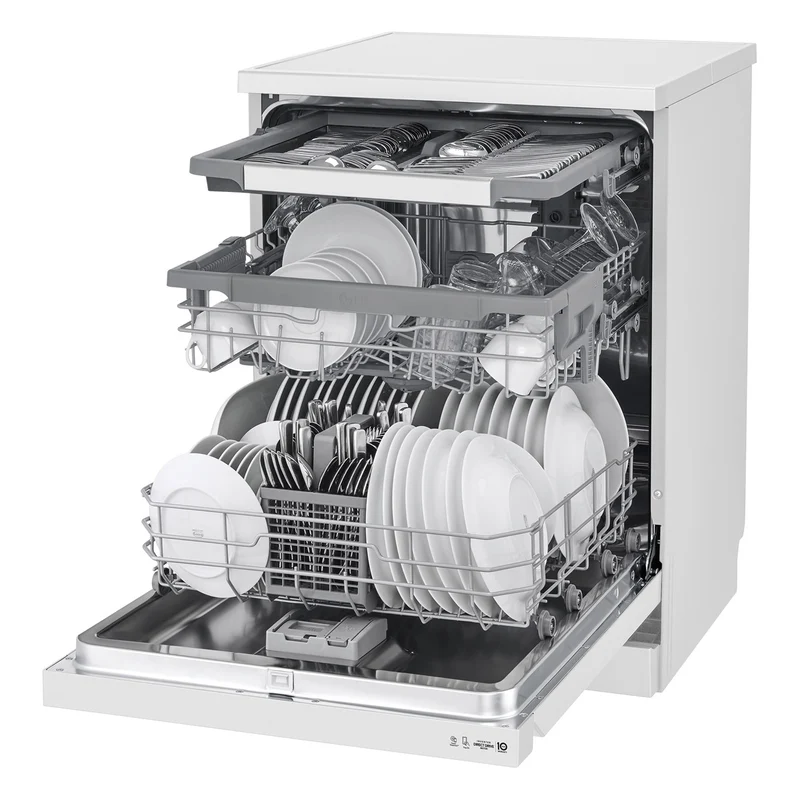 LAVAVAJILLAS LIBRE INSTALACIÓN BLANCO LG DF243FW 3º BANDEJA 60CM