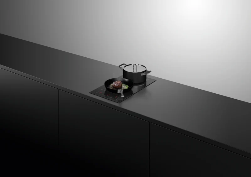 Fisher & Paykel Series 5 30cm 2 Zones Induction Cooktop, Smart Zone, Black Glass