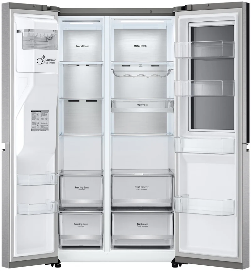 Frigorífico americano Lg GSXV90MBAE, Inox, 179 cm, No Frost, E