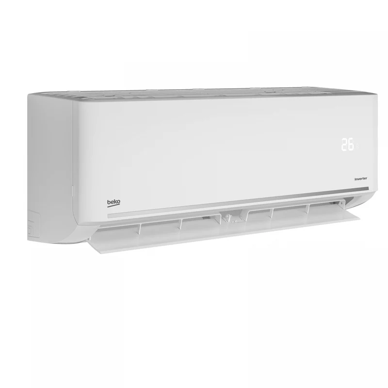 Aire acondicionado Split 1 x 1 - Beko BEHPI 125,Inverter, 3010 fg/h, 60 dB(A), Deshumidificación, Wifi, Blanco