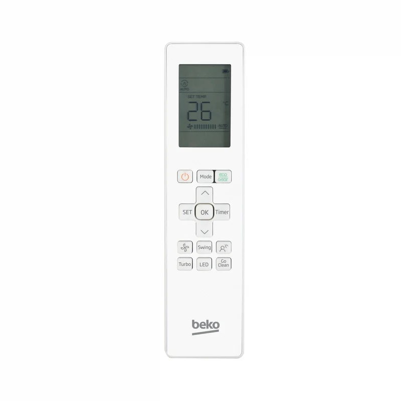 Aire acondicionado Split 1 x 1 - Beko BEHPI 125,Inverter, 3010 fg/h, 60 dB(A), Deshumidificación, Wifi, Blanco