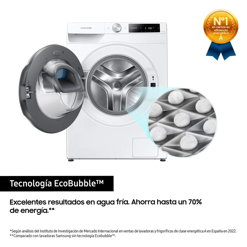 LAVADORA SAMSUNG WW90T684DHE 9KG 1400RPM BCA ATD AW