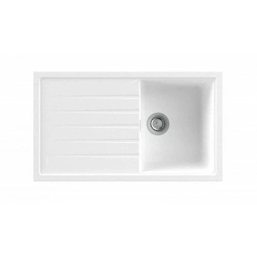 Nodor NorGranite 86.50 1B 1D WH Lavabo sobre-encimera Rectangular Granito