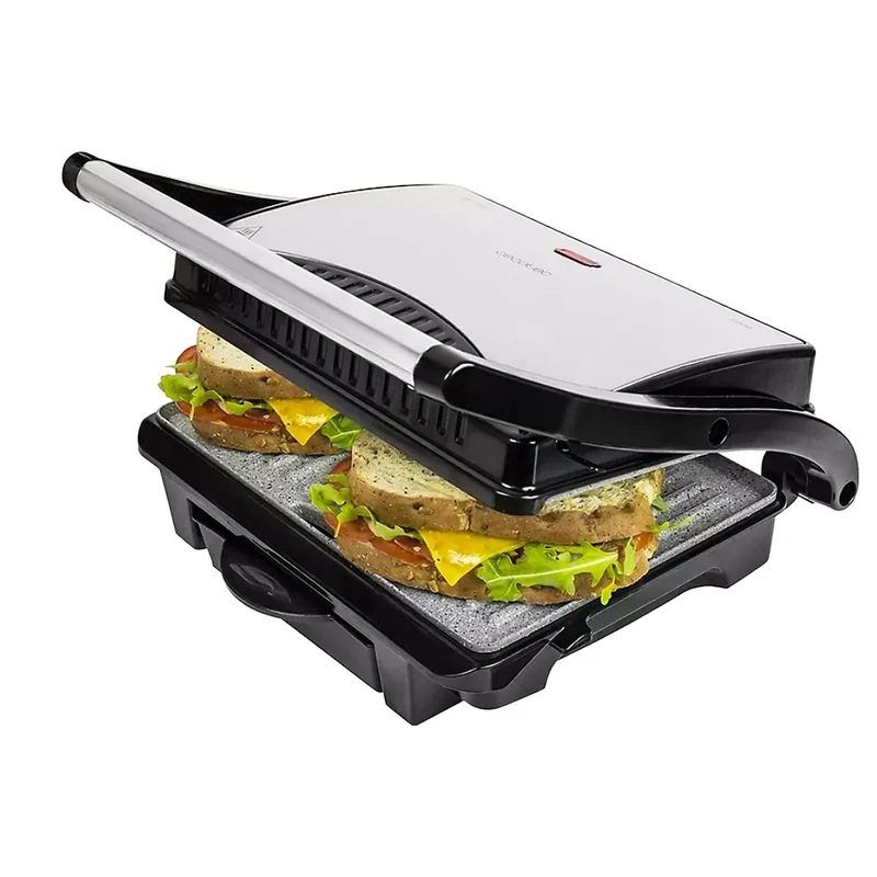 GRILL CECOTEC 03023 INOX 1000W 25,5X29,5C REV.PIED