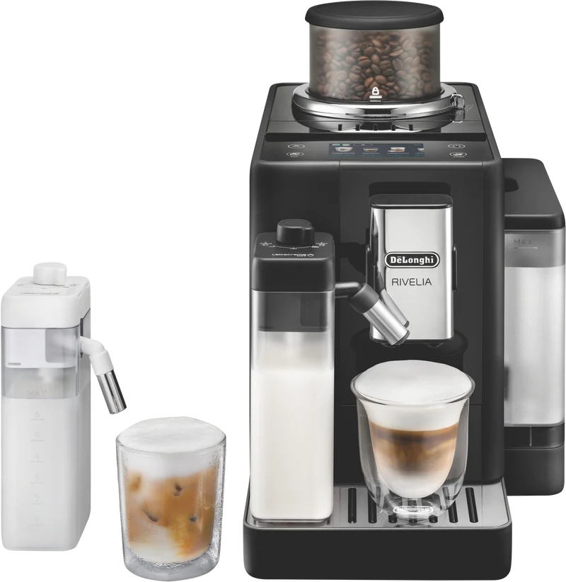 DeLonghi Rivelia Fully Automatic Coffee Machine Onyx Black