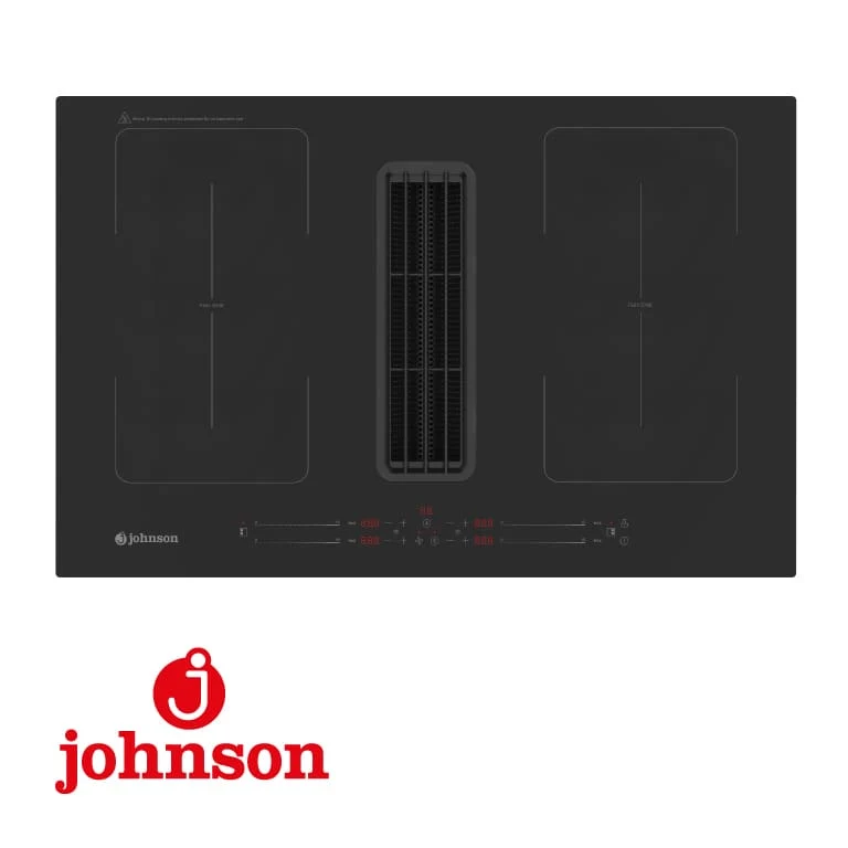 PLACA INDUCCCION JOHNSON 80CM FLEX CON CAMPANA INTEGRADA