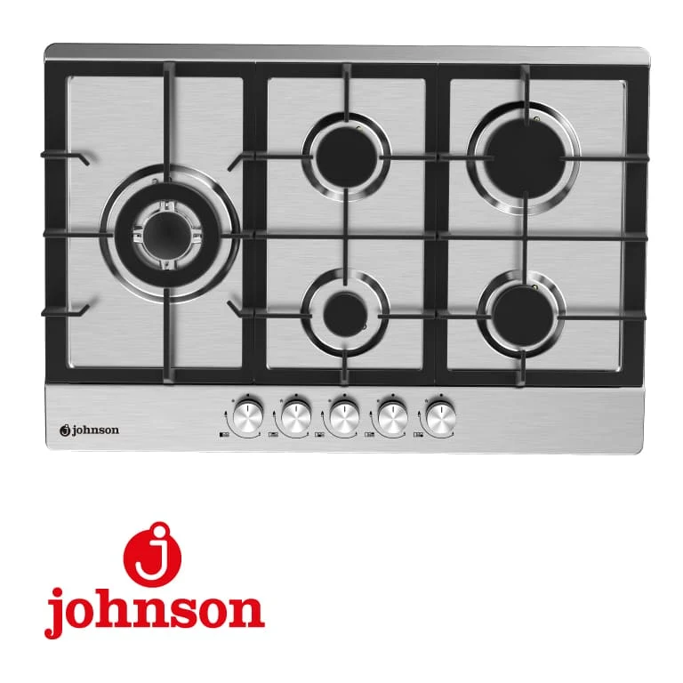 ENCIMERA GAS JOHNSON 5 FUEGOS 75CM (HUECO 60CM) JAMA575BX