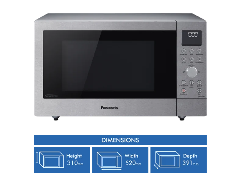 Panasonic 27L 1000W 4-in-1 Air Fryer Convection Microwave Oven
