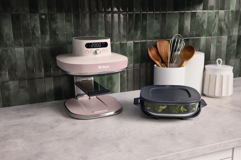Ninja Crispi Pro 6-in-1 Countertop Glass Air Fryer Pink