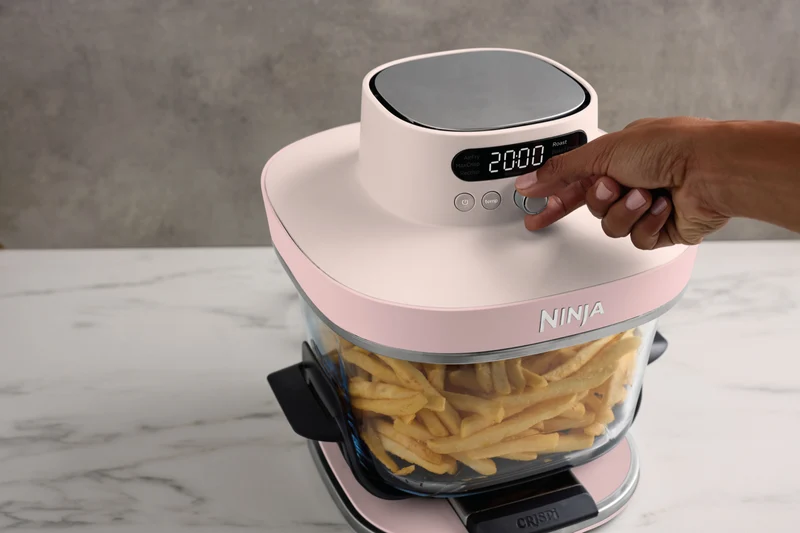 Ninja Crispi Pro 6-in-1 Countertop Glass Air Fryer Pink
