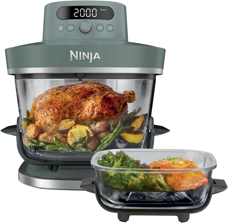 Ninja Crispi Pro 6-in-1 Countertop Glass Air Fryer Sage Green