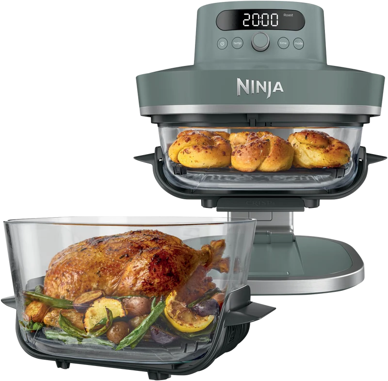 Ninja Crispi Pro 6-in-1 Countertop Glass Air Fryer Sage Green
