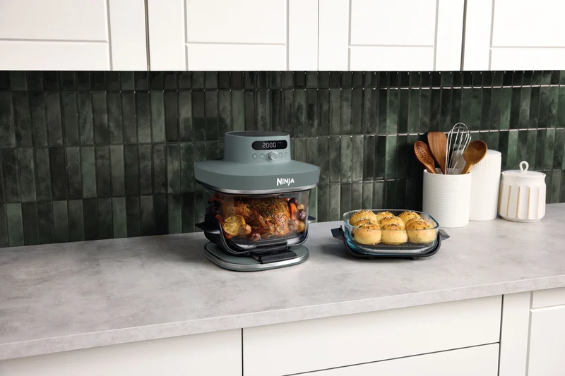 Ninja Crispi Pro 6-in-1 Countertop Glass Air Fryer Sage Green