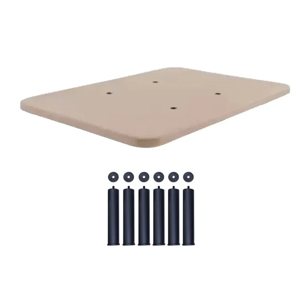 BASE TAPIZADA 150x200 + PATAS METÁLICAS | BEIGE