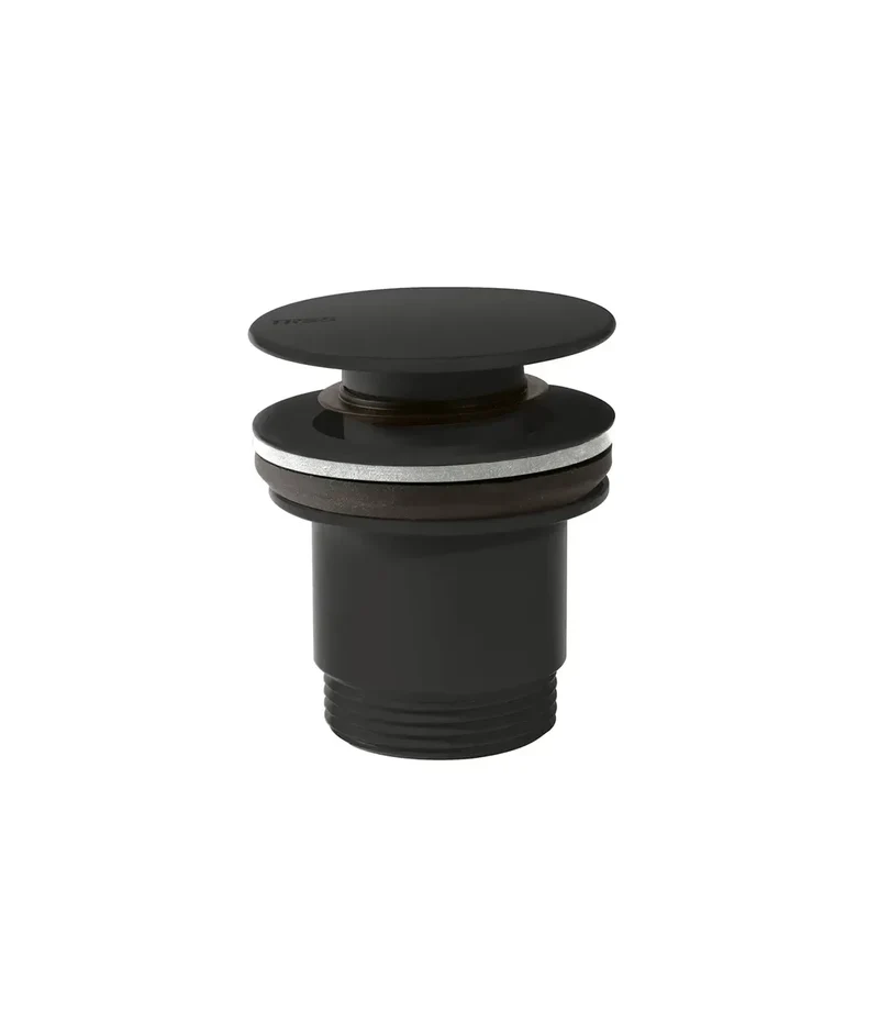 TRES 24284001NM Válvula de desagüe para lavabo negro mate