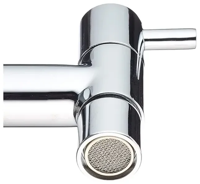 TRES 03450101 grifo para jardín con aireador con acabado cromado para pared especial Basic TRES