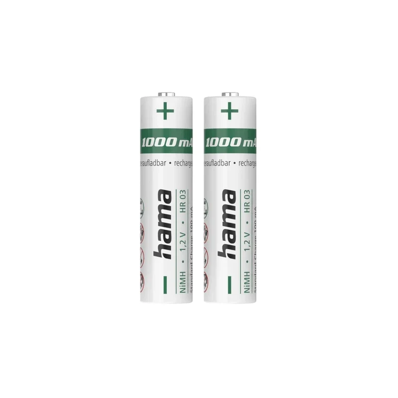 Hama Pila Recargable Ni-Mh AAA R-03 1000mAh (223524)