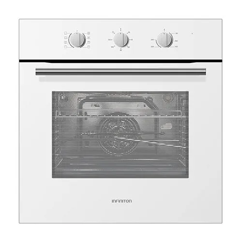 Horno multifunción 60cm 70L Infiniton HORNO818LB cristal blanco
