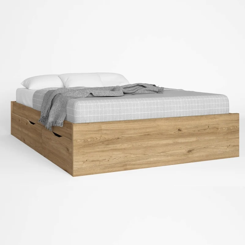 BAÑERA CAMA TRC100 150x190 CON 4 CAJONES | NATURALE
