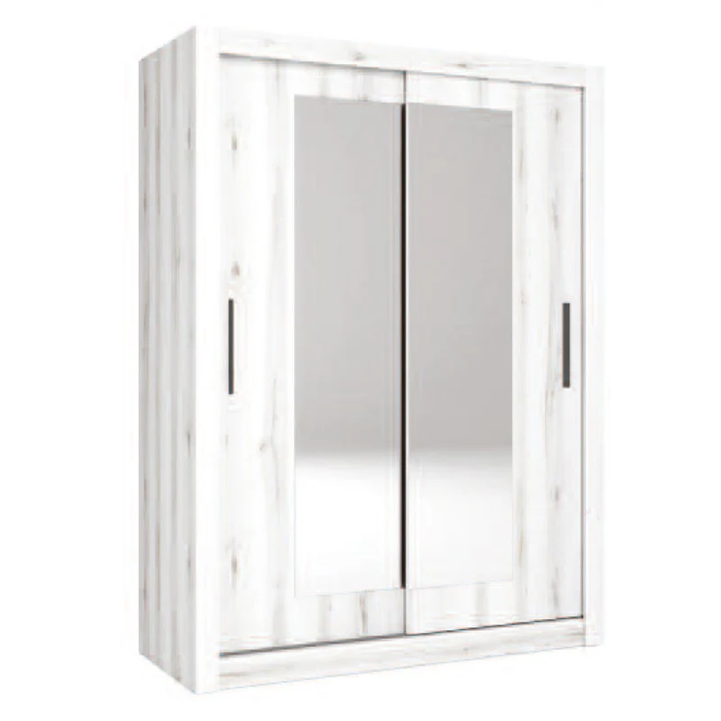 ARMARIO 2 PUERTAS CORREDERAS CON LUNAS "SAVA" | 182x201 - ALBO || [MONTAJE INCLUIDO]