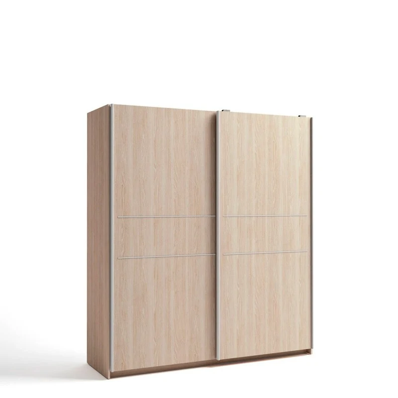ARMARIO 2 PUERTAS CORREDERAS + ESTANTERIAS + CAJONERA INTERIOR "SIENA" - SAHARA || [MONTAJE INCLUIDO]