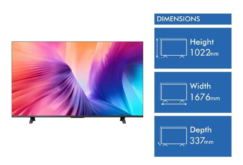 Toshiba 75" Z670 4K QD TV 144Hz 2026