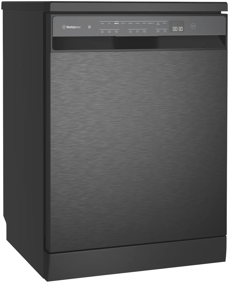 Westinghouse 60cm Dark Stainless Steel 15 Place Freestanding Dishwasher