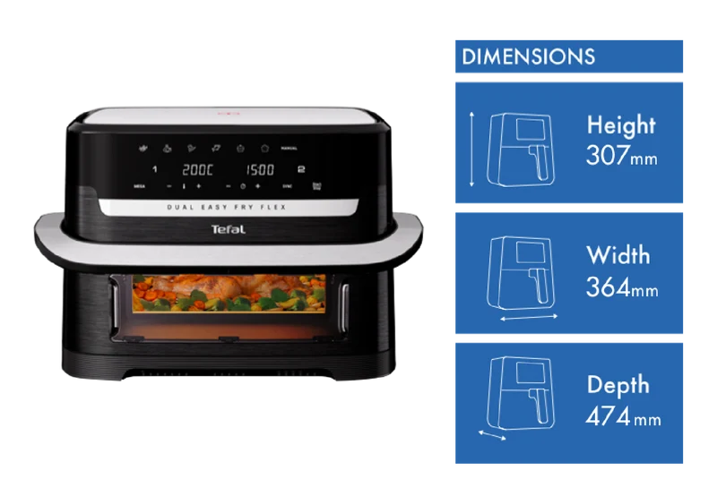 Tefal 9 Litre Flex Dual Easy Fry XXXL Air Fryer