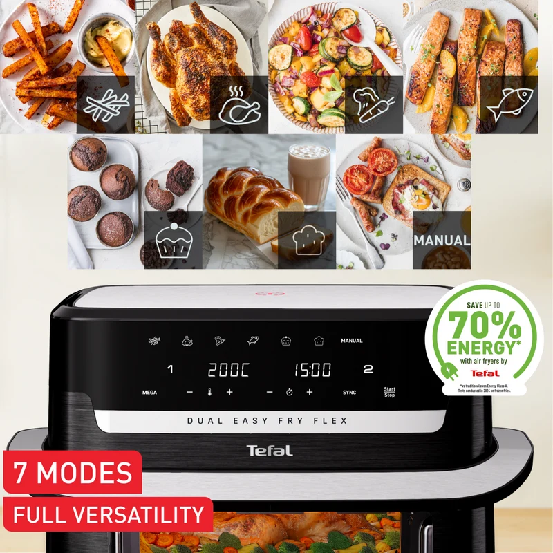 Tefal 9 Litre Flex Dual Easy Fry XXXL Air Fryer