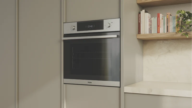 Haier 60cm 500 Series Built In Oven 7 Functions Air Fry Steam Assist