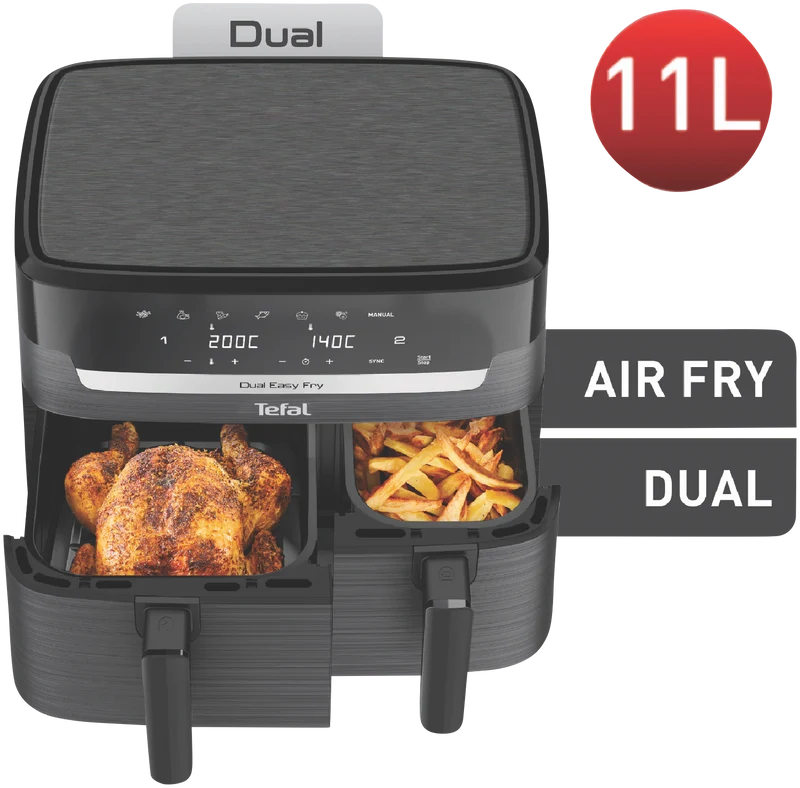 Tefal 11 Litre XXXL Dual Easy Fry Air Fryer