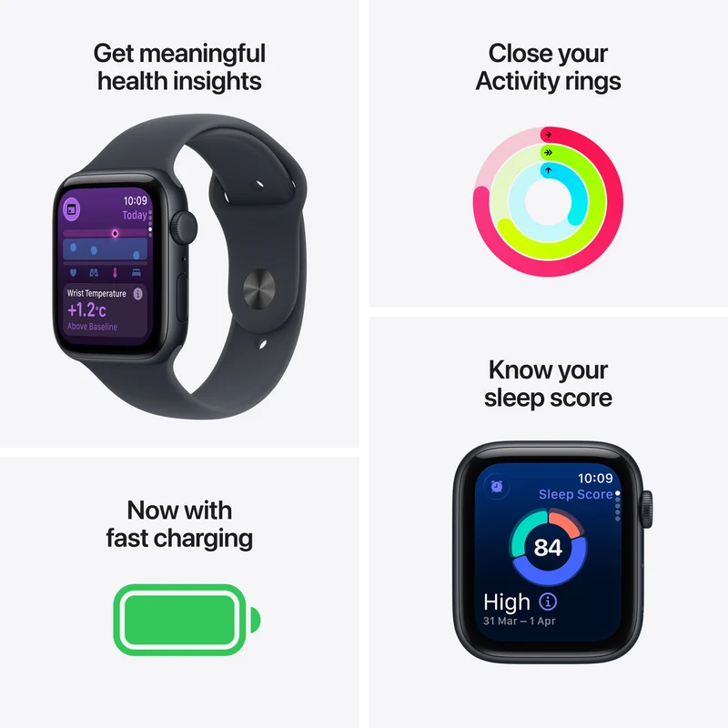 Apple Watch SE 3GPS 40mmMidnight Aluminium Case - Midnight Sport Band M/L
