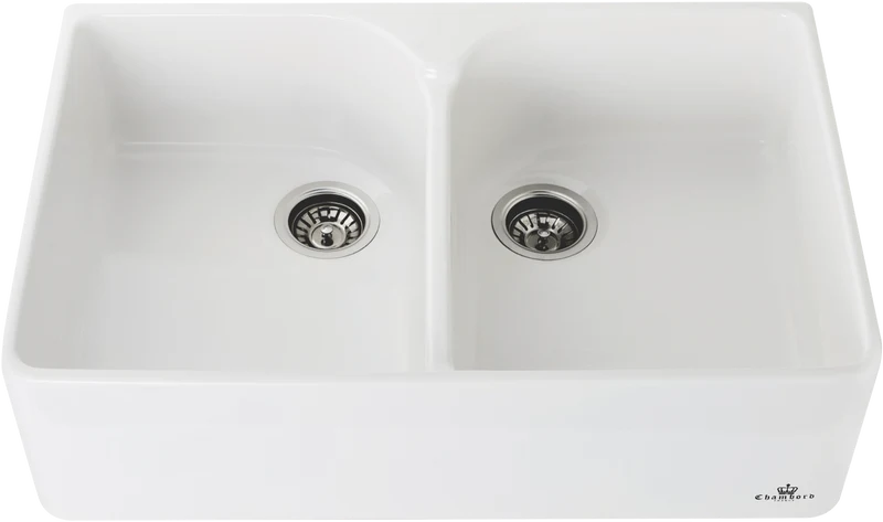 Abey Chambord Clotaire Large Double Bowl Fireclay Sink