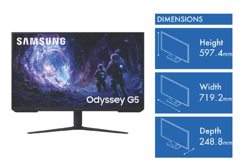 Samsung 32" Odyssey G51F 180Hz QHD Gaming Monitor