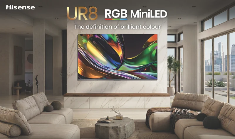 Hisense 65'' UR8SAU 4K RGB MiniLED 180Hz Smart AI TV 2026