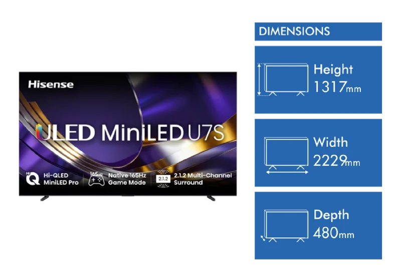 Hisense 100" 4K ULED MiniLED Hi-QLED 165Hz Smart AI TV 2026