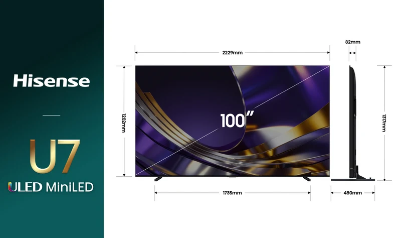 Hisense 100" 4K ULED MiniLED Hi-QLED 165Hz Smart AI TV 2026