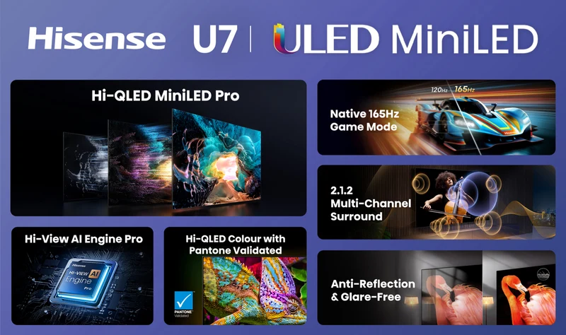 Hisense 100" 4K ULED MiniLED Hi-QLED 165Hz Smart AI TV 2026