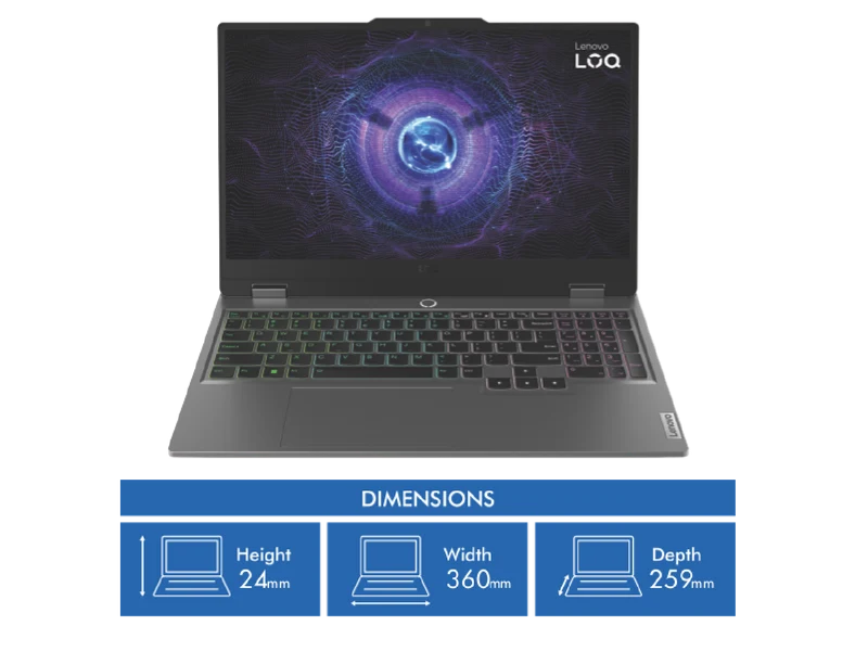 Lenovo LOQ 15.6" i7 24GB 512GB GeForce RTX 4050 6GB Gaming Laptop