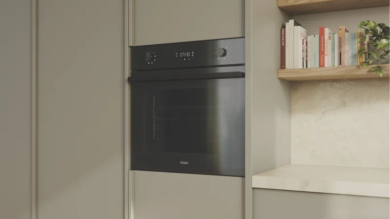 Haier 60cm 500 Series Built In Oven 7 Functions Air Fry Steam Assist
