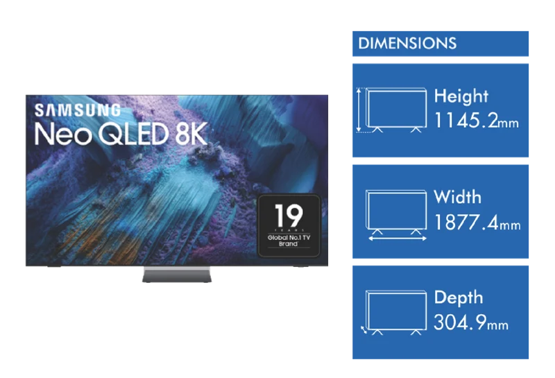 Samsung 85" QN990F 8K NEO QLED Vision AI Smart TV 2025