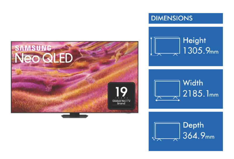 Samsung 98" QN90F NEO QLED 4K Mini LED Smart AI TV 2025
