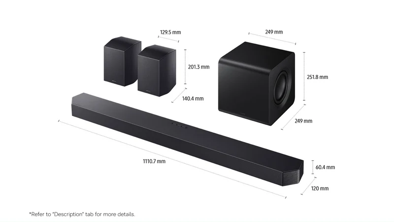Samsung Q-Series 9.1.4 ch Soundbar with Subwoofer and Rear Speaker 2026