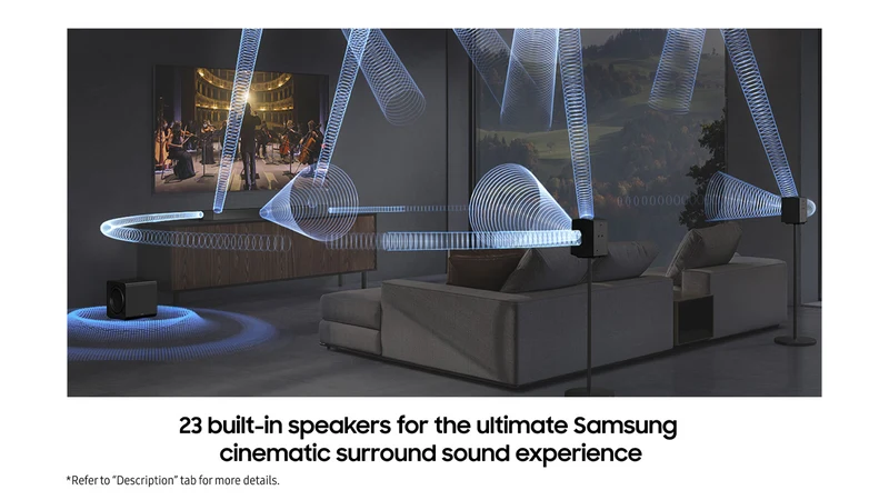 Samsung Q-Series 11.1.4 ch Soundbar with Subwoofer and Rear Speaker 2026